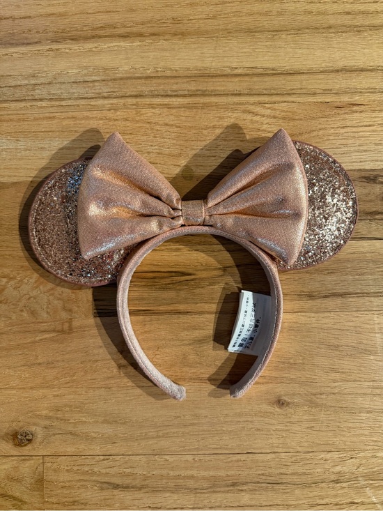 Disney Accessories - Rose Gold Glitter Minnie Ear Headband